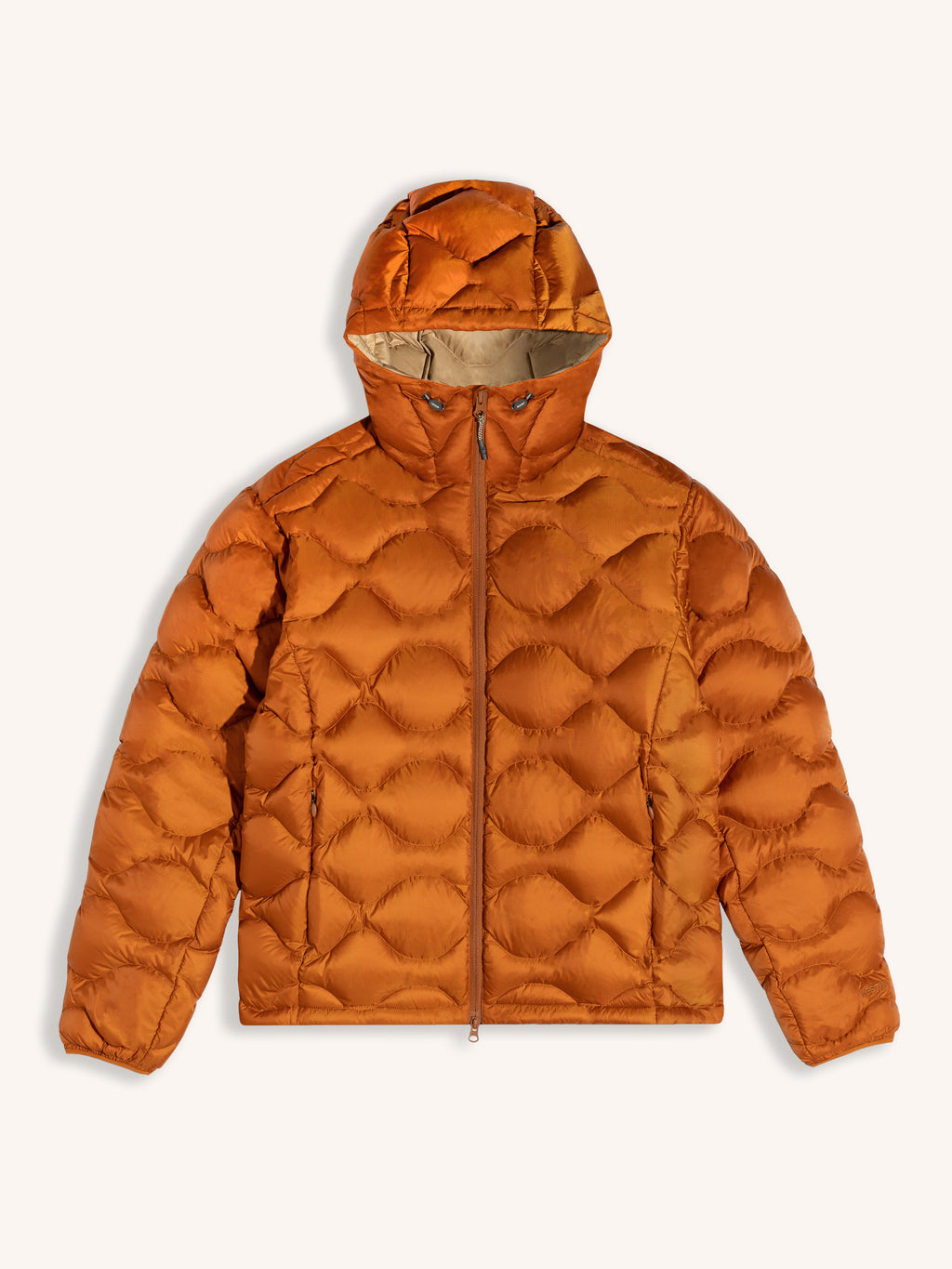 Cuillin Down Jacket in Burnt Orange Recycled Ripstop Kestin KESTIN