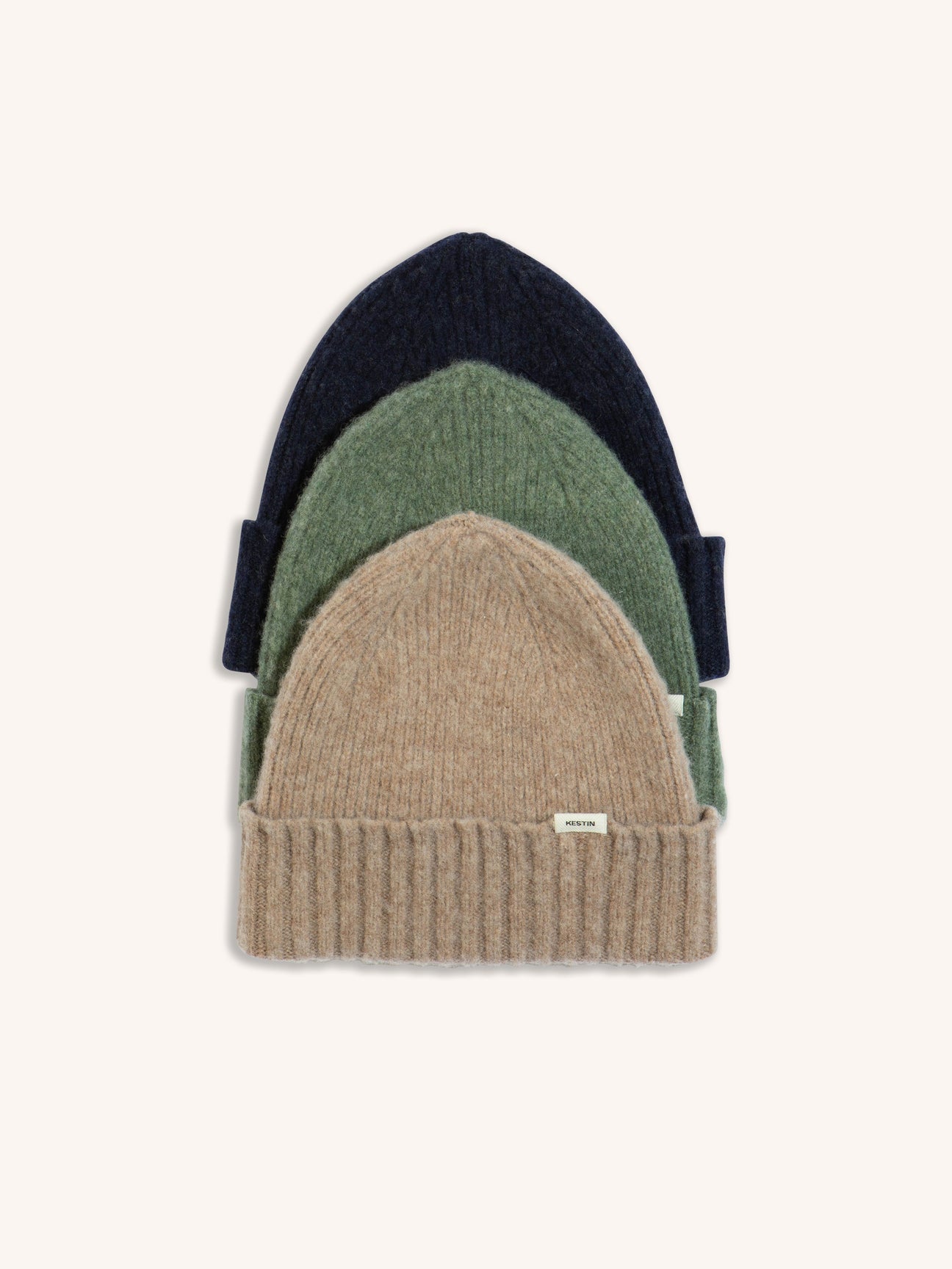 Balloch Beanie in Oat Brushed Lambswool