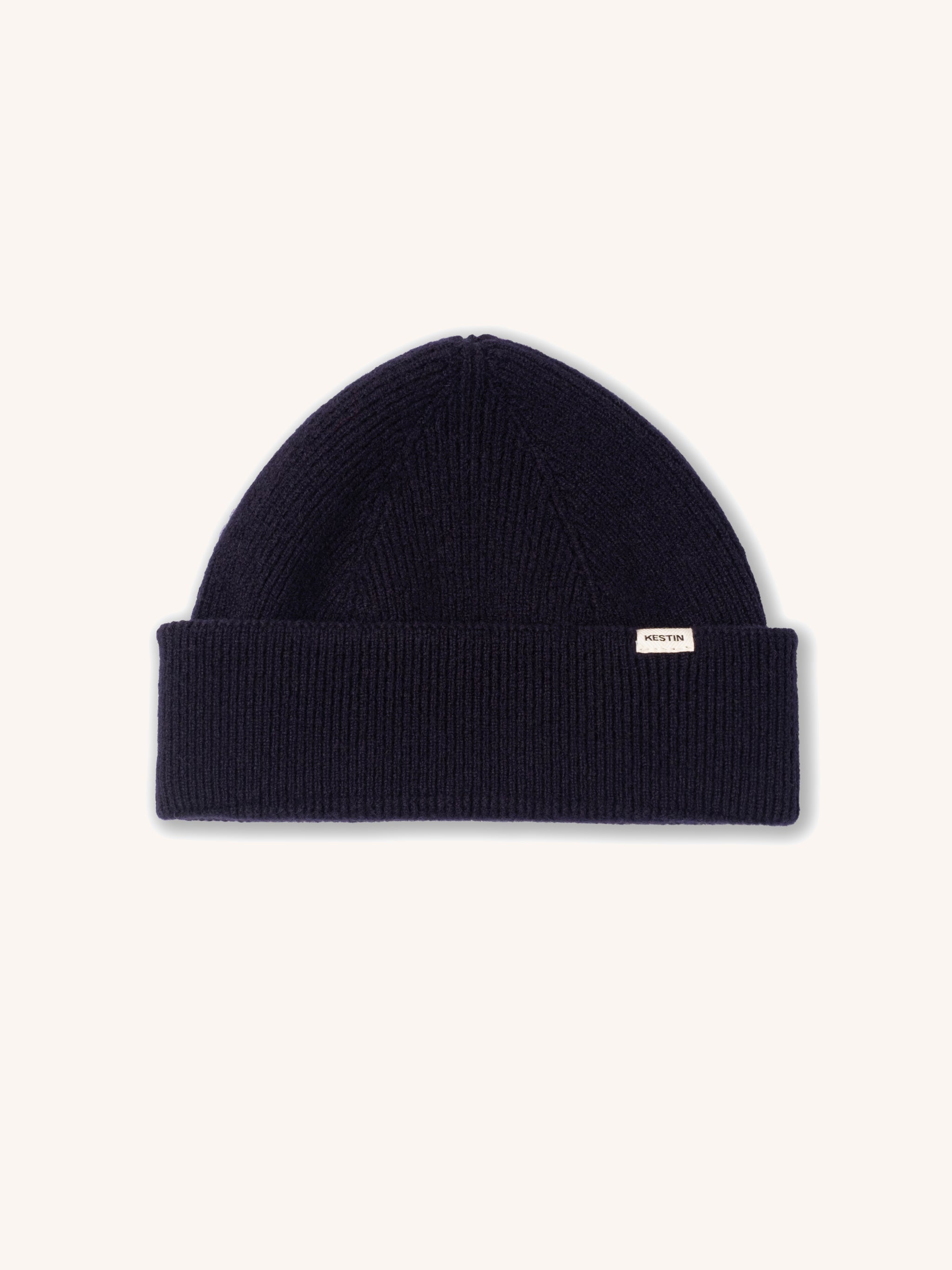 Braemar Beanie in Navy Lambswool