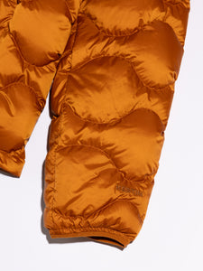 The elasticated cuff and embroidered logo of the KESTIN Cuillin Down Jacket.