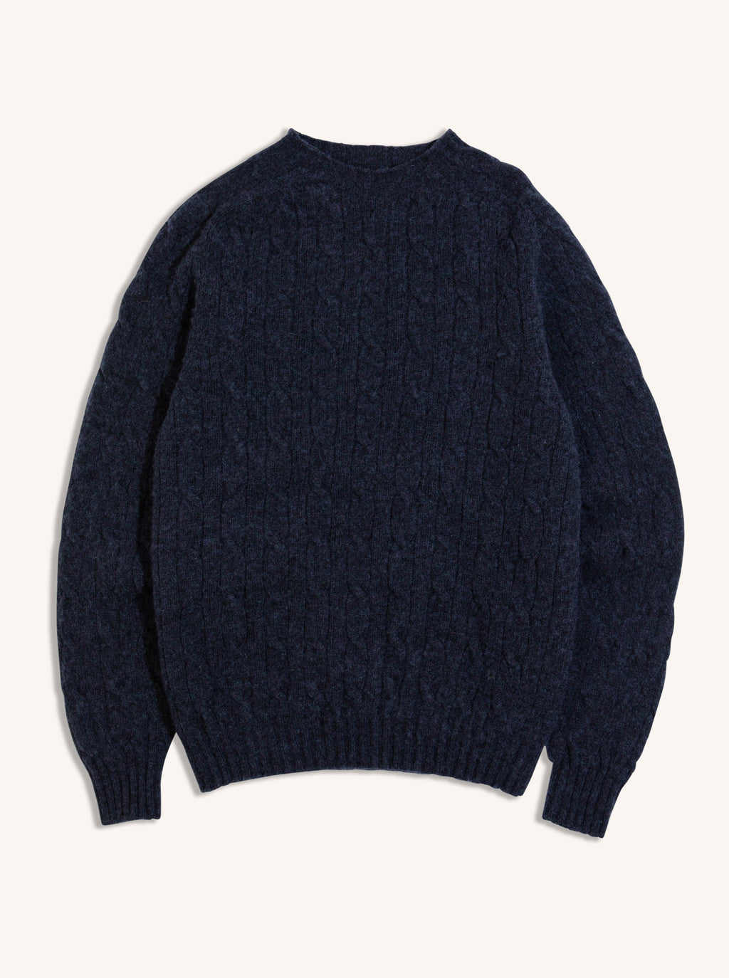 KESTIN | Galloway Cable Knit in Airforce Lambswool – Kestin