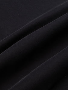 A navy blue twill fabric used to make a suit by menswear designer KESTIN.