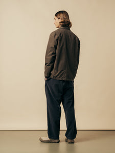 A man showing the back profile of the KESTIN Huntly Jacket.