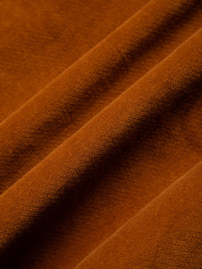 A brown moleskin fabric used by menswear brand KESTIN.