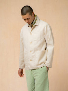 A man wearing a smart spring outfit from menswear brand KESTIN.