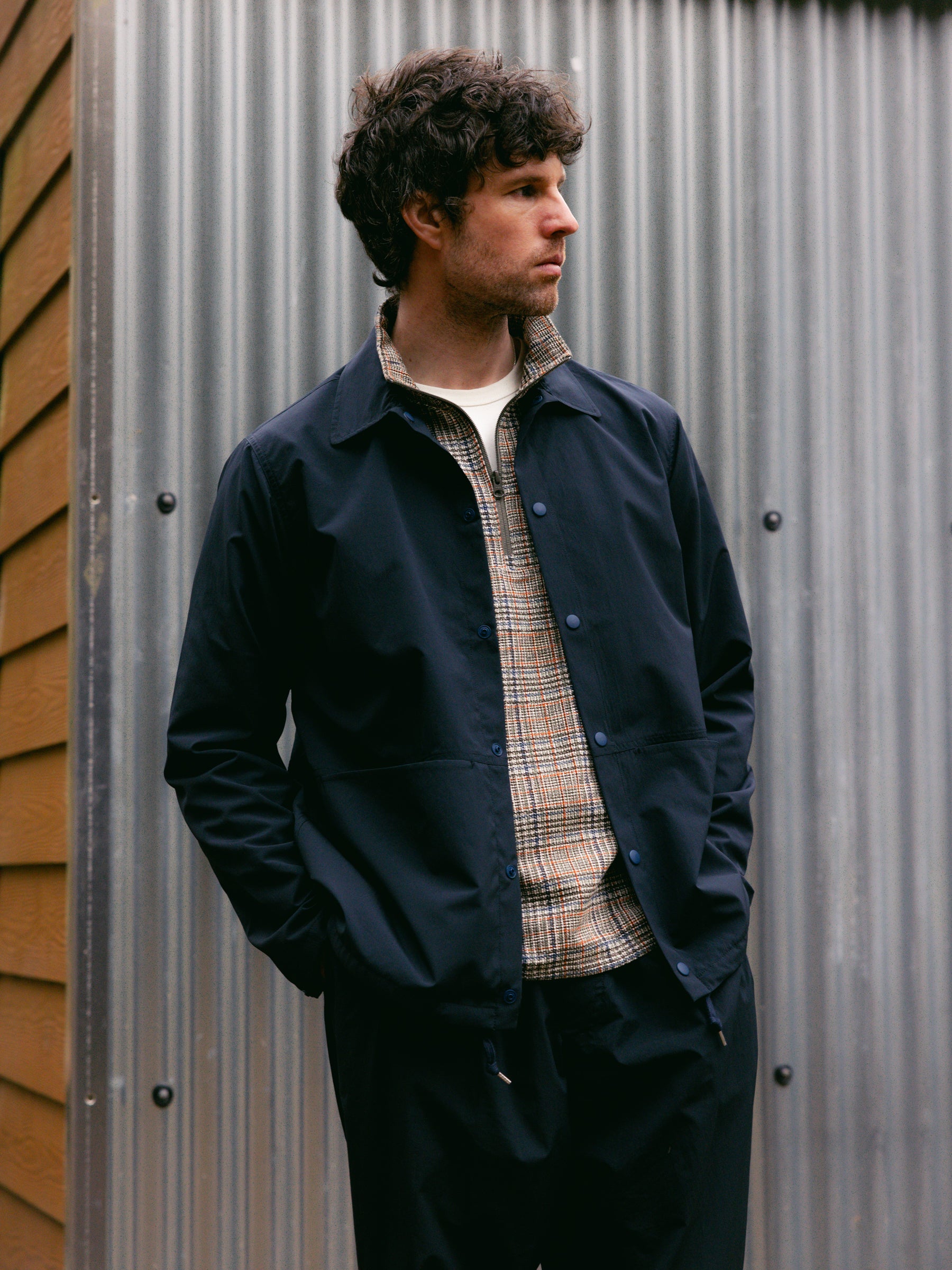 Armadale Coach Jacket in Navy 37.5® Technology