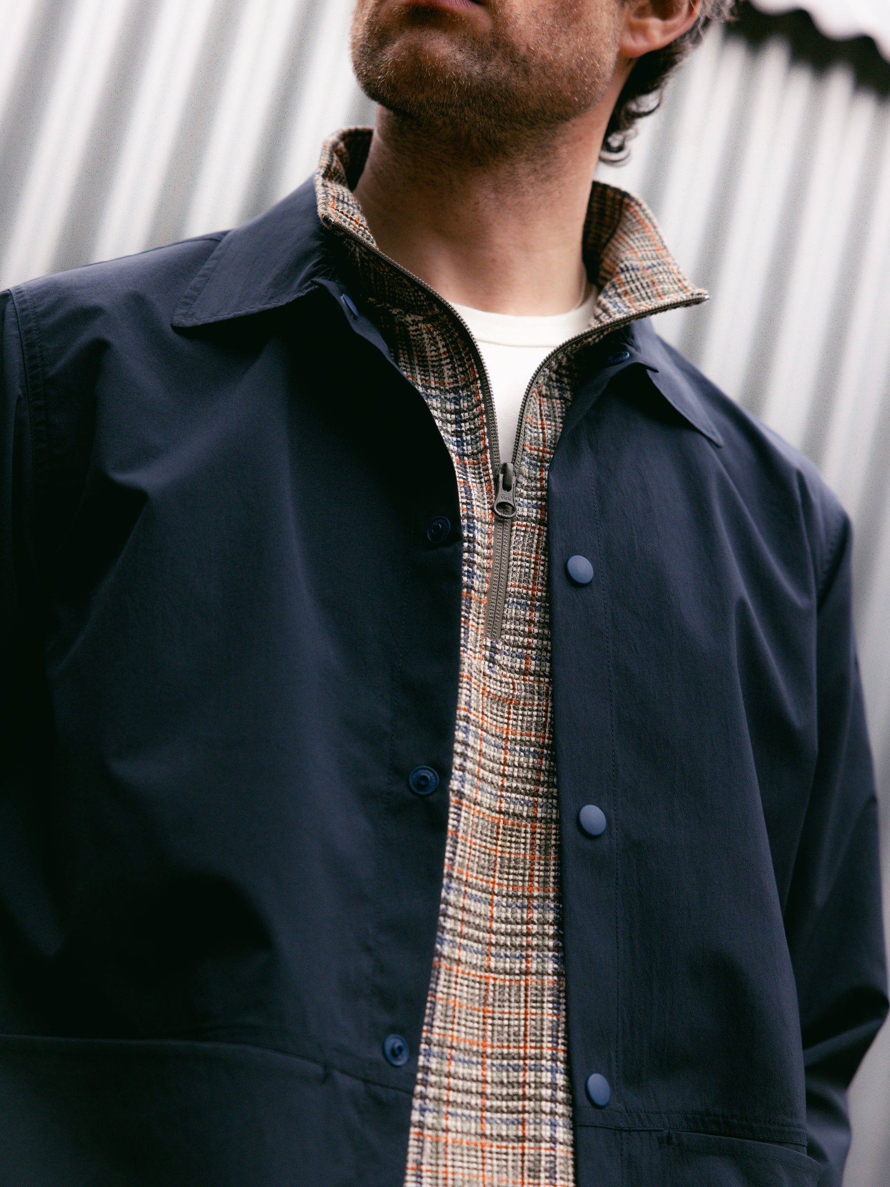 Aberfeldy Windbreaker in Olive Multi Check