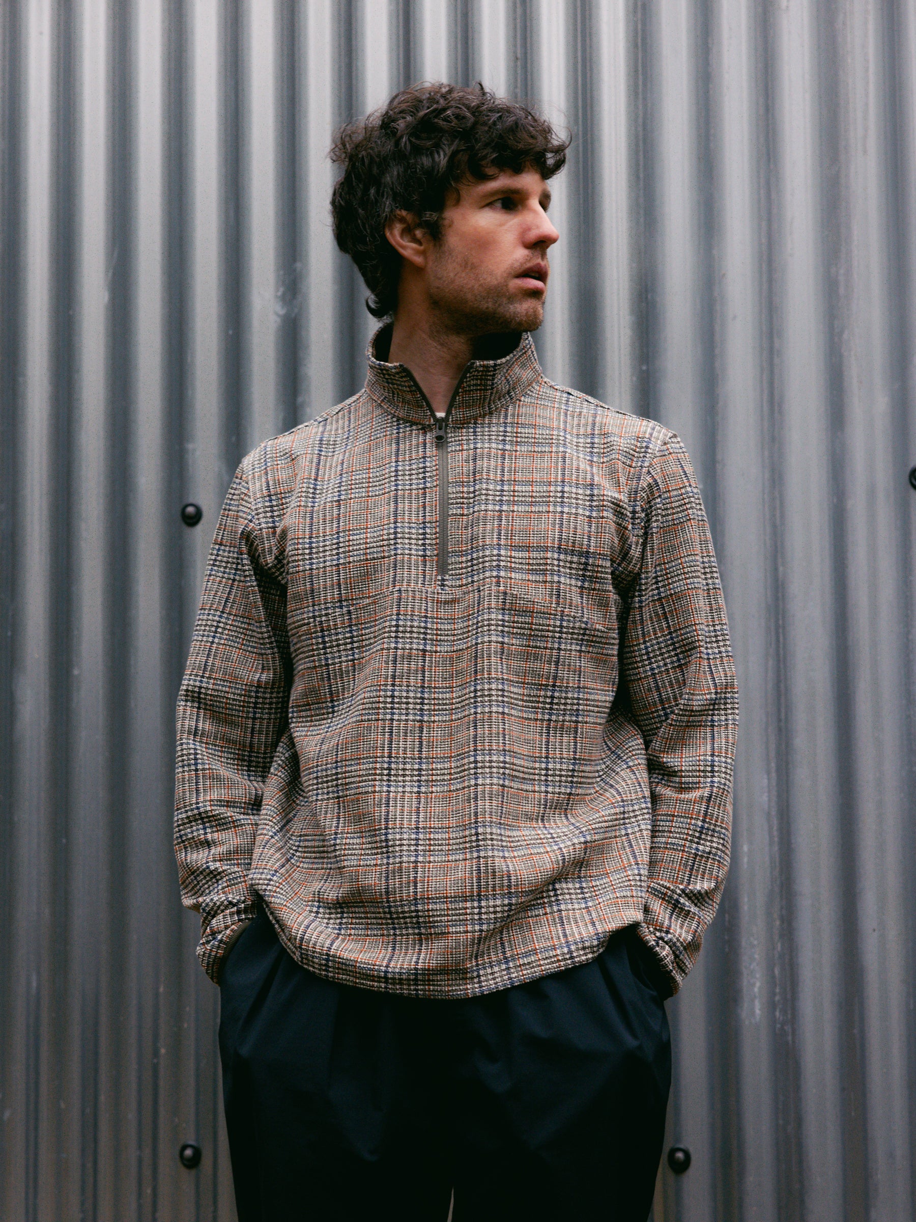 Aberfeldy Windbreaker in Olive Multi Check