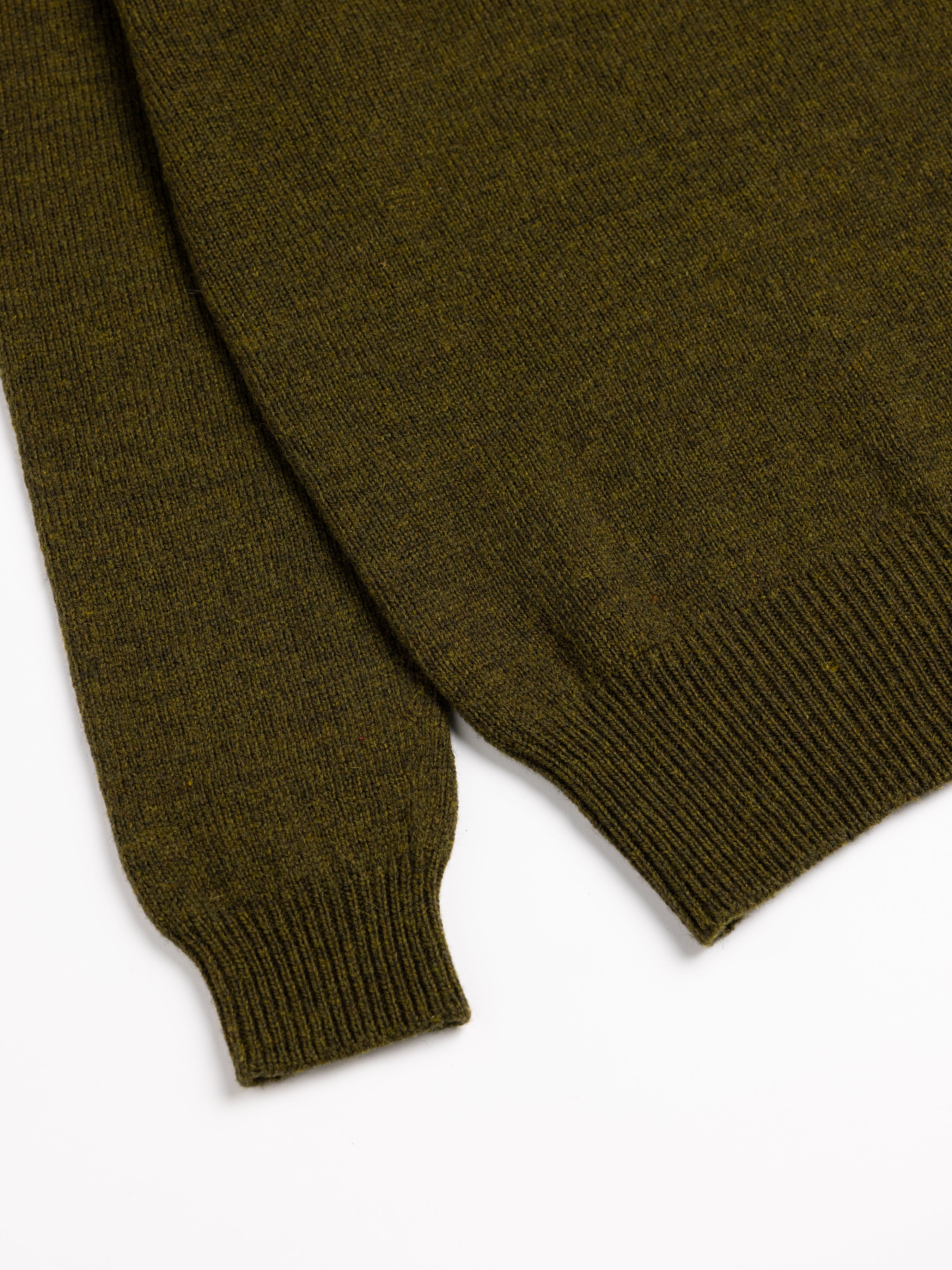 Harris Mock Neck in Dark Pine Merino Wool