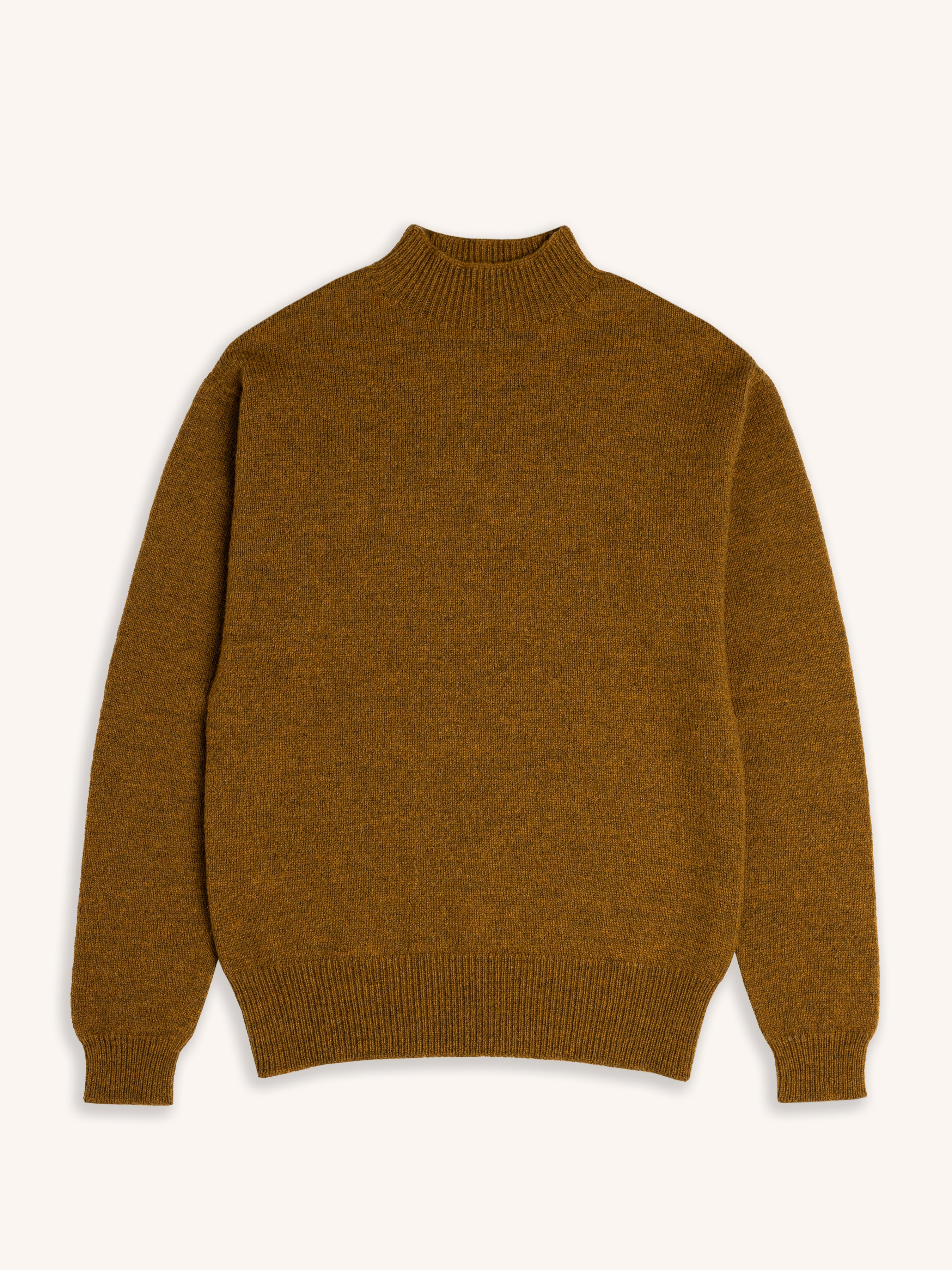 Harris Mock Neck in Bracken Merino Wool