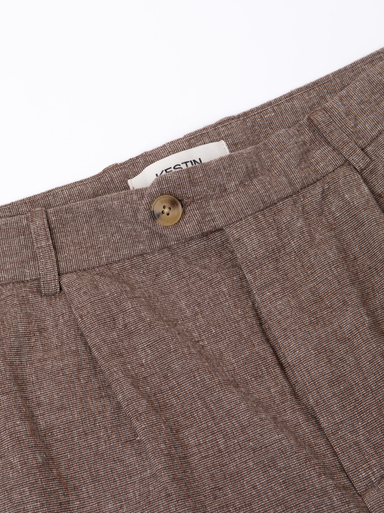 Wick Trouser in Peat Linen Marl