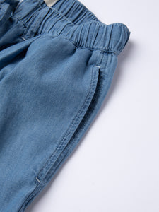 The side pocket and elasticated waist of the KESTIN Doune Pant.