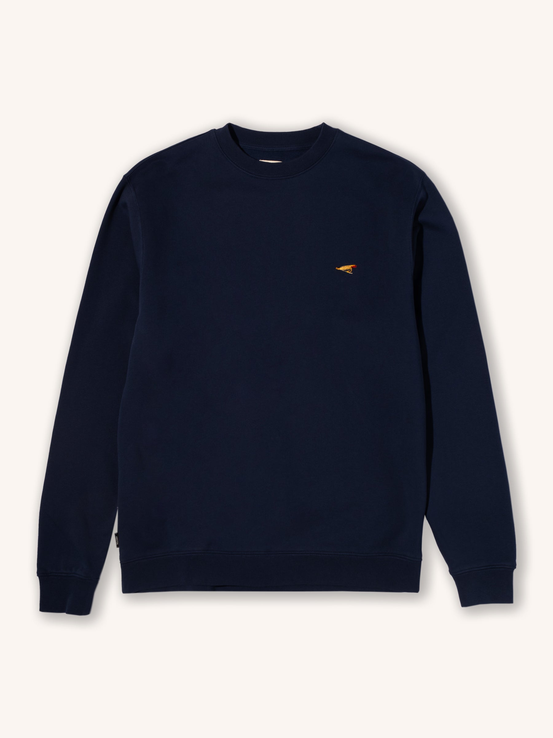 Stobhall Sweatshirt In Navy Cotton Fleeceback