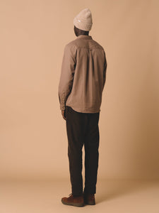 The back of the KESTIN Raeburn Shirt, which is a classic Button Down Shirt made from a comfortable Cotton Herringbone.