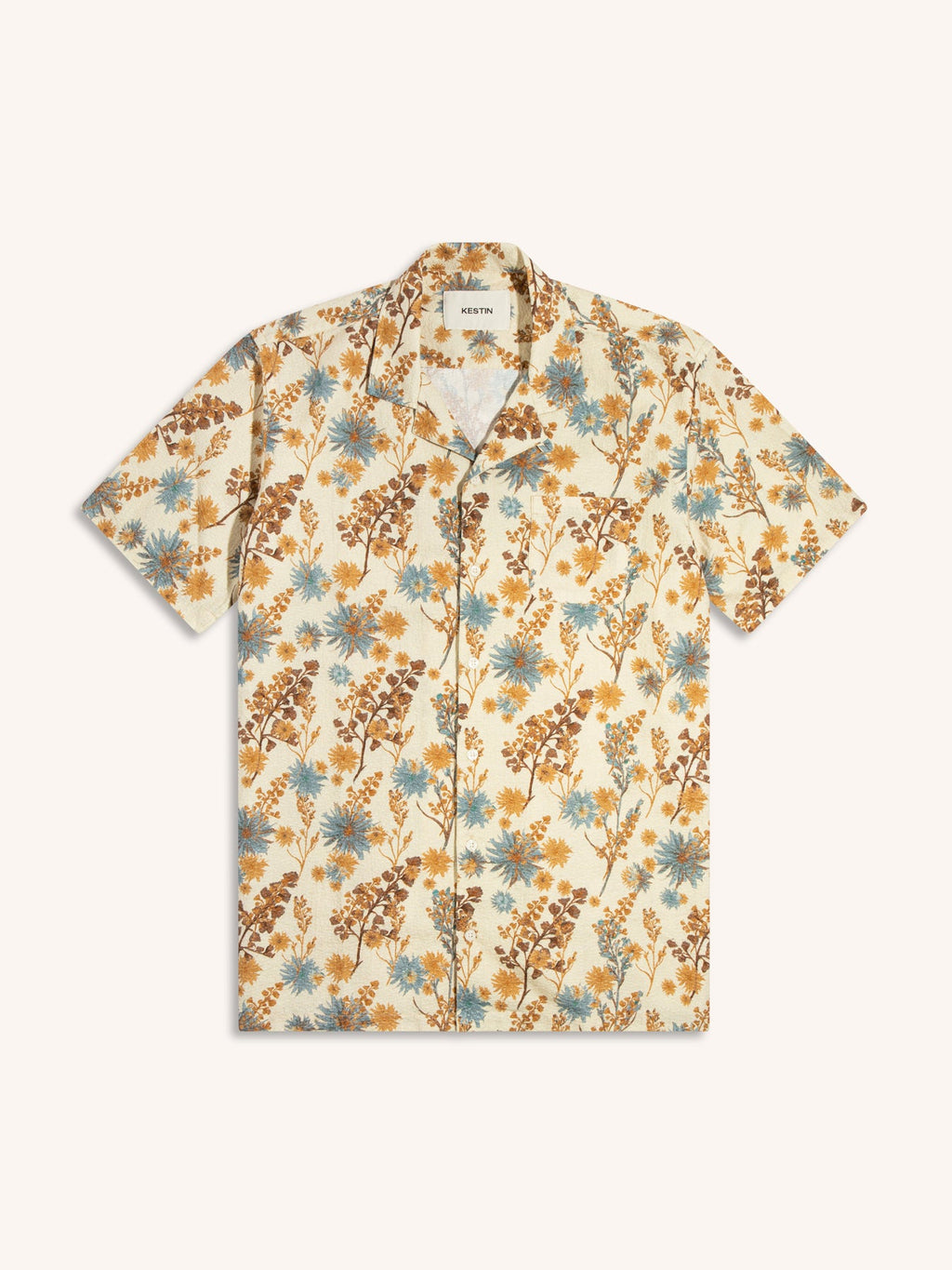 KESTIN | Crammond Shirt in Ecru Thistle Print – Kestin