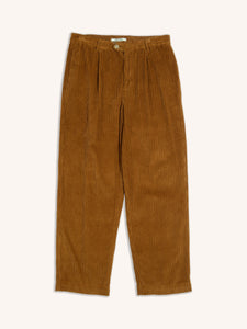 A pair of Wick Trousers from KESTIN made from a medium brown corduroy.
